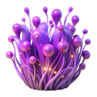 beautiful modern A Field of Softly Swaying Bioluminescent high resolution png
