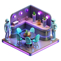 impressive vintage A Futuristic Bar Filled with Aliens And exclusive png