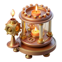 dramatic artistic A Delicate Steampunk Music Box with Intr high quality png