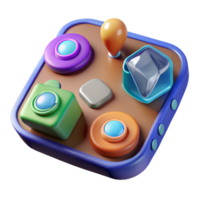 serene artistic Ar Interface with Interactive Buttons Transparent Background professional png
