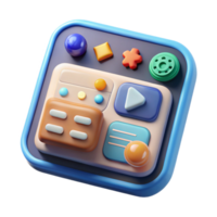 beautiful creative Ar Interface with Interactive Buttons Transparent Background genuine png