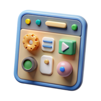 wonderful artistic Ar Interface with Interactive Buttons Transparent Background high quality png