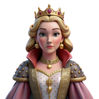 extraordinary minimalist Portrait of a Stern Looking Queen in a Reg exclusive png