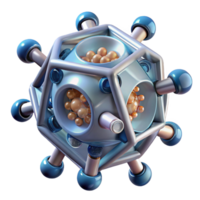 vibrant vintage A Microscopic View of Nanobots Assembling detailed png