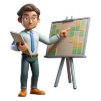 extraordinary creative Art Director with Storyboard and Sketches Transparent Background authentic png