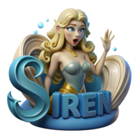 beautiful abstract A Siren Luring Sailors with Her Song W premium png