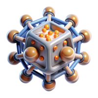 vibrant artistic A Microscopic View of Nanobots Assembling 4K png