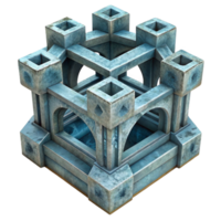 stunning vintage Artificial Reef Structure Module Cutout with Complex Geometry exclusive png