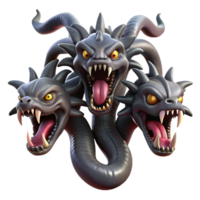 extraordinary abstract A Hydra with Multiple Heads Each Spewin genuine png