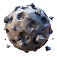 elegant artistic Asteroid Field with Debris Transparent Cutout Element high quality png