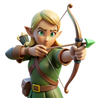 extraordinary abstract An Elf Archer Aiming with Precision Soft authentic png