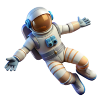 dramatic abstract Astronaut Floating Zero Gravity Pose Transparent Background high resolution png