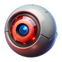 wonderful abstract A Close Up of a Robotic Eye Iris Glowing detailed png