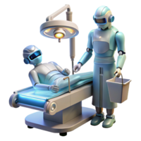 impressive classic A Robotic Surgeon with Intricate Gears A high resolution png