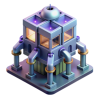 serene artistic A Microscopic View of a Futuristic Nanobot 4K png
