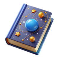 dramatic abstract Astronomy Textbook Transparent Background with Star Charts premium png