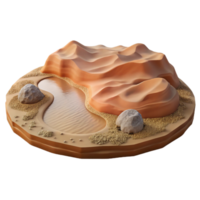 beautiful abstract Atacama Desert Dry Lakebed Barren Landscape Transparent Background high quality png