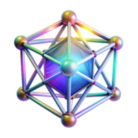 elegant abstract Interconnected Crystalline Network authentic png