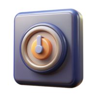 wonderful vintage Audio Interface Power Button Illuminated Transparent Background genuine png