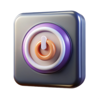 stunning vintage Audio Interface Power Button Illuminated Transparent Background professional png