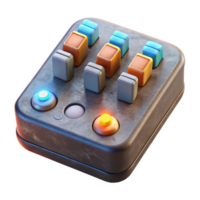 stunning abstract Audio Mixer Power Switch Illuminated Cutout detailed png