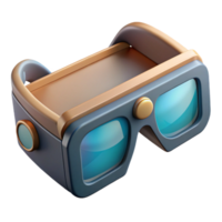 elegant abstract Augmented Reality Glasses Side View Element png