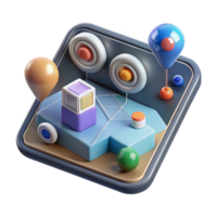 impressive minimalist Augmented Reality Interface with Data Points Transparent Background exclusive png