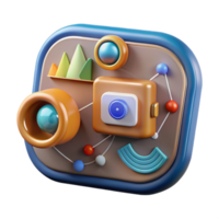 elegant traditional Augmented Reality Interface with Data Points Transparent Background png