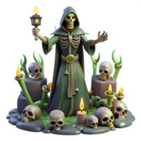 magnificent creative A Powerful Necromancer Summoning a Hord genuine png