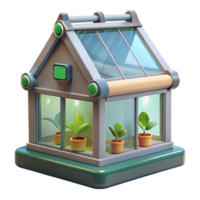 stunning artistic Automated Greenhouse Humidity Control System Transparent Background high quality png