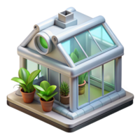 impressive minimalist Automated Greenhouse Humidity Control System Transparent Background exclusive png