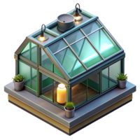 beautiful abstract Automated Greenhouse Lighting System Top View genuine png