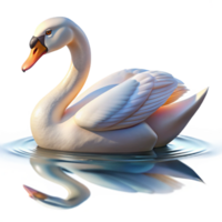 wonderful abstract A Graceful Swan Gliding Across a Still La high quality png