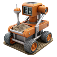 elegant artistic Automated Soil Sampling Robot Side View original png