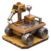 magnificent modern Automated Soil Sampling Robot Side View high resolution png