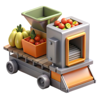 serene rustic Automated Sorting Machine for Produce Cutout original png