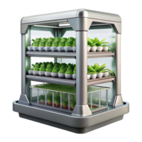 vibrant creative Automated Vertical Farming System Transparent Background professional png