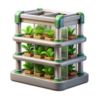 beautiful artistic Automated Vertical Farming System Transparent Background exclusive png