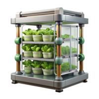 dramatic artistic Automated Vertical Farming System Transparent Background png