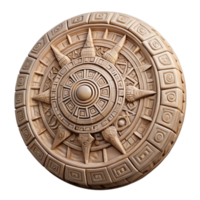 wonderful creative Aztec Calendar Stone Detailed Carving Cutout Element high quality png