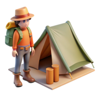 wonderful contemporary Backpacker Setting Up Tent Element genuine png