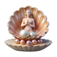 serene modern A Graceful Aphrodite Emerging from a Gia professional png