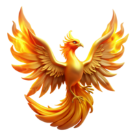 serene traditional A Majestic Phoenix Rising from Ashes Bat authentic png