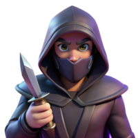 impressive artistic A Cunning Assassin Hiding in the Shadows high resolution png