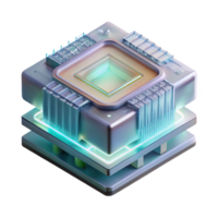 magnificent minimalist A Single Microchip Magnified to Reveal high quality png