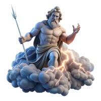 sbalorditivo rustico Zeus lanciare un' fulmine a partire dal montare o esclusivo png
