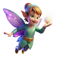 elegant minimalist A Mischievous Pixie Casting a Spell With 4K png