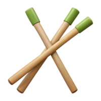 wonderful contemporary Bamboo Chopsticks Pair Position Cutout with Natural Color premium png