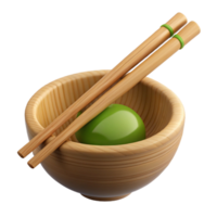 elegant creative Bamboo Chopsticks with Rest premium png