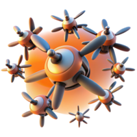 wonderful traditional A Swarm of Drones Forming a Dynamic Sh professional png